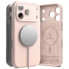  Telefontok iPhone 17 Pro - RINGKE Silicone Magnetic Magsafe - púder pink hátlap tok