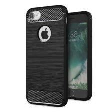  Telefontok iPhone 6/6G/6S Forcell Carbon Fiber   fekete szilikon tok tok és táska