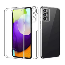  Telefontok Samsung Galaxy A52 / A52 5G / A52s 5G - átlátszó szilikon előlap + plexi hátlapi tok 360° tok és táska