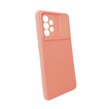 Telefontok Samsung Galaxy A52 / A52 5G / A52s 5G - Slider csúsztatható kameravédős pink szilikon hátlap tok tok és táska