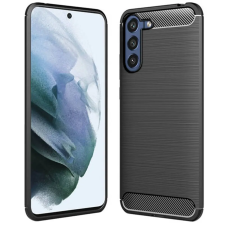  Telefontok Samsung Galaxy S21 FE - Forcell CARBON fekete szilikon tok tok és táska