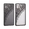  Telefontok, Samsung Galaxy S7 SM-G930 hátlaptok, védőtok, kemény, csipke mintás, fekete