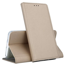  Telefontok Xiaomi Mi 9 Pro - arany mágneses szilikon keretes könyvtok tok és táska