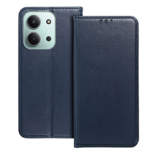  Telefontok Xiaomi Poco C85 - Smart Magnetic kék szilikon keretes mágneses könyvtok tok és táska