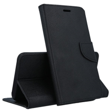  Telefontok Xiaomi Redmi 10A - FANCY fekete szilikon keretes könyvtok tok és táska