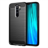  Telefontok Xiaomi redmi note 8 Pro  - Forcell Carbon Fiber fekete szilikon tok