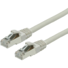 Telegärtner 100008826 RJ45 Hálózati kábel, patchkábel CAT 6A S/FTP 7.50 m Szürke Lángálló, Védővel, Páros árnyékolás, Kettős árnyékolás, (L00004A0054)