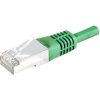 Telegärtner 100008982 RJ45 Hálózati kábel, patchkábel CAT 6A S/FTP 10.00 m Zöld Lángálló, Védővel, Páros árnyékolás, Kettős árnyékolás, Halogénmentes, (L00005A0028)