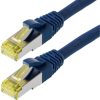 Telegärtner 100009126 RJ45 Hálózati kábel, patchkábel CAT 6A S/FTP 15.00 m Kék Lángálló, Védővel, Páros árnyékolás, Kettős árnyékolás, Halogénmentes, (L00006A0045)
