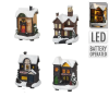  Téli házikó LED-es poly M9cm