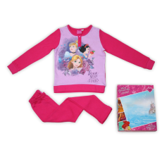  Téli pamut gyerek pizsama - Disney Hercegnők - pink - 110