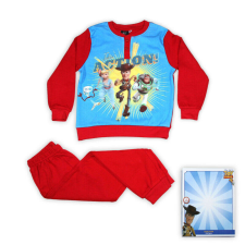  Téli pamut gyerek pizsama - Toy Story - piros - 122 gyerek hálóing, pizsama