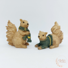  Téli ruhás mókus dekoráció