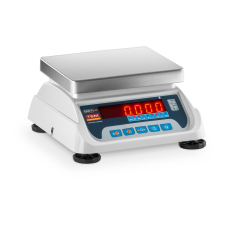 TEM Asztali mérleg - hitelesített - 3 kg/1 g - 6 kg/2 g - LED mérleg
