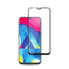 Temp-glass006123 Samsung Galaxy M10 teljes lefedettséget biztosító Karcálló,ütésálló kijelzővédő üvegfólia fekete kerettel, tempered glass, törlőkendővel