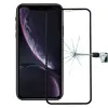  Temp-glass063083 Apple iPhone 11 fekete 6D-teljes lefedettséget biztosító Karcálló,ütésálló kijelzővédő üvegfólia, 9H tempered glass, törlőkendővel