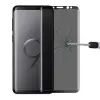  Temp-glass065259 Samsung Galaxy s9 Plus fekete teljes 3D lefedettséget biztosító betekintésvédelemmel ellátott karcálló,ütésálló kijelzővédő üvegfólia, 9H tempered glass, törlőkendővel (Betekintésgátló)