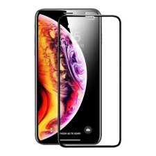  Temp-glass630919 Apple iPhone 11 Pro / X / XS fekete 3D-teljes lefedettséget biztosító Karcálló,ütésálló kijelzővédő üvegfólia, 9H tempered glass, törlőkendővel mobiltelefon kellék