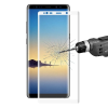  Temp-glass631057 Samsung Galaxy Note 8 fehér 3D-teljes lefedettséget biztosító Karcálló,ütésálló kijelzővédő üvegfólia, 9H tempered glass, törlőkendővel