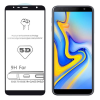 Temp-glass631264 Samsung Galaxy J4 Plus / J6 Plus matt fekete 5D-teljes (teljes felület ragasztó) lefedettséget biztosító Karcálló,ütésálló kijelzővédő üvegfólia, 9H tempered glass, törlőkendővel