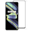 Temp-glass63127316 Realme X7 Max 5G teljes lefedettséget biztosító karcálló, ütésálló kijelzővédő üvegfólia kerettel, tempered glass, törlőkendővel
