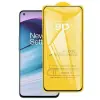  Temp-glass63127360 Oneplus Nord CE 5G 5D-teljes (teljes felület ragasztó) teljes lefedettséget biztosító karcálló, ütésálló kijelzővédő üvegfólia kerettel, tempered glass, törlőkendővel