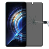  Temp-glass63127376225 Xiaomi Redmi K50 / K50 Pro / K50 Gaming / K60 / K60 Ultra betekintésvédelemmel ellátott karcálló, ütésálló kijelzővédő üvegfólia, 9H tempered glass, törlőkendővel (Betekintésgátló)