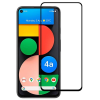 Temp-glass6312737987 Google Pixel 4a 5G teljes lefedettséget biztosító karcálló, ütésálló kijelzővédő üvegfólia kerettel, tempered glass, törlőkendővel