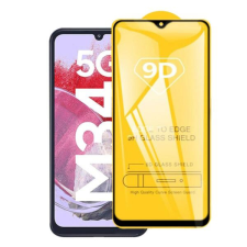  Temp-glass6312738102 Samsung Galaxy M34 5G teljes lefedettséget biztosító karcálló, ütésálló kijelzővédő üvegfólia kerettel, tempered glass, törlőkendővel mobiltelefon kellék