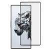  Temp-glass6312738107 ZTE Nubia Red Magic 8S Pro teljes lefedettséget biztosító karcálló, ütésálló kijelzővédő üvegfólia Piros kerettel, tempered glass, törlőkendővel