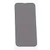  Temp-glass631274123 Apple Iphone 14 fekete betekintésvédelemmel ellátott karcálló, ütésálló kijelzővédő üvegfólia, 9H tempered glass, törlőkendővel (Betekintésgátló)