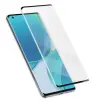  Temp-glass63127461 OnePlus 9 Pro fekete 3D-teljes (teljes felület ragasztó) lefedettséget biztosító karcálló, ütésálló kijelzővédő üvegfólia, 9H tempered glass, törlőkendővel