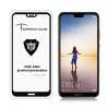  Temp-glass631351 Huawei P20 Lite teljes lefedettséget biztosító Karcálló,ütésálló kijelzővédő üvegfólia fekete kerettel, tempered glass, törlőkendővel