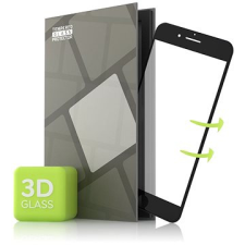 Tempered Glass Protector Edzett üveg fólia iPhone 7+ / iPhone 8+ - 3D-s üveg, fekete mobiltelefon kellék