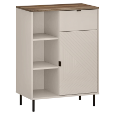 Tempo Alacsony polcos szekrény, kasmír/castello tölgy, EYCO 1D1S bútor