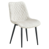 Tempo Étkezőszék, krémszínű/fekete, ZAINA TYP 1
