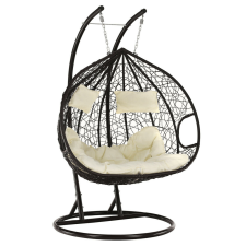 Tempo Függő dupla fotel, barna/bézs, DALVEA 2 NEW kerti bútor