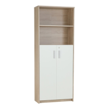 Tempo JOHAN 2 NEW 10 Irattartó zárható szekrénnyel, sonoma tölgy/fehér irattartó