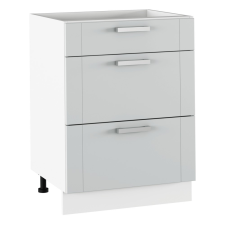 Tempo JULIA TYP 57 Alsó szekrény, világosszürke/fehér bútor