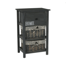 Tempo Komód, 2 kosár, 1 fiók, szürke-barna, DARKIE 2 bútor