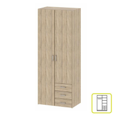Tempo szekrény, 2 - ajtós, tölgy sonoma, GWEN 70425 bútor