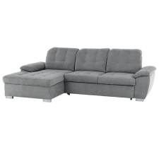 Tempo Ülőgarnitúra, szürke anyag, balos, EVANGELIN bútor