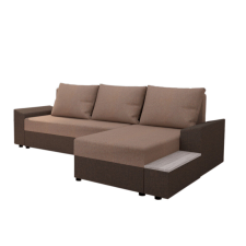 Tempo Univerzális ülőgarnitúra, barna/világosbarna, FERGUS ROH bútor