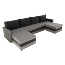 Tempo Univerzális ülőgarnitúra, szürke/fekete, PAULITA U bútor