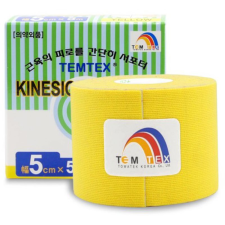 Temtex Tape Classic rugalmas szalag az izmokra és az izületekre szín Yellow 1 db gyógyászati segédeszköz