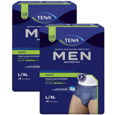 Tena Men Active Fit Pants Plus Inkontinencia-fehérnemű L/XL 2x8db - sötétkék gyógyászati segédeszköz