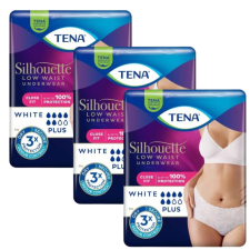 Tena Silhouette Plus női Inkontinencia-fehérnemű alacsony derékrésszel - M 3x12db - fehér gyógyászati segédeszköz