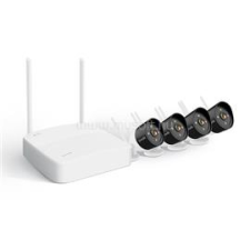 Tenda wifi csőkamera szett - K4W-3TC (4x 3MP, H265, mikr., IR30m +FullColor, SD,  1x NVR 4csat, USB, RJ45) (TENDA_K4W-3TC) megfigyelő kamera