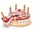 Tender Leaf Chocolate Birthday Cake Szeletelhető fa csokitorta