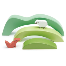 Tender Leaf Toys 8754 zöld hegy és domb építőjáték fajáték